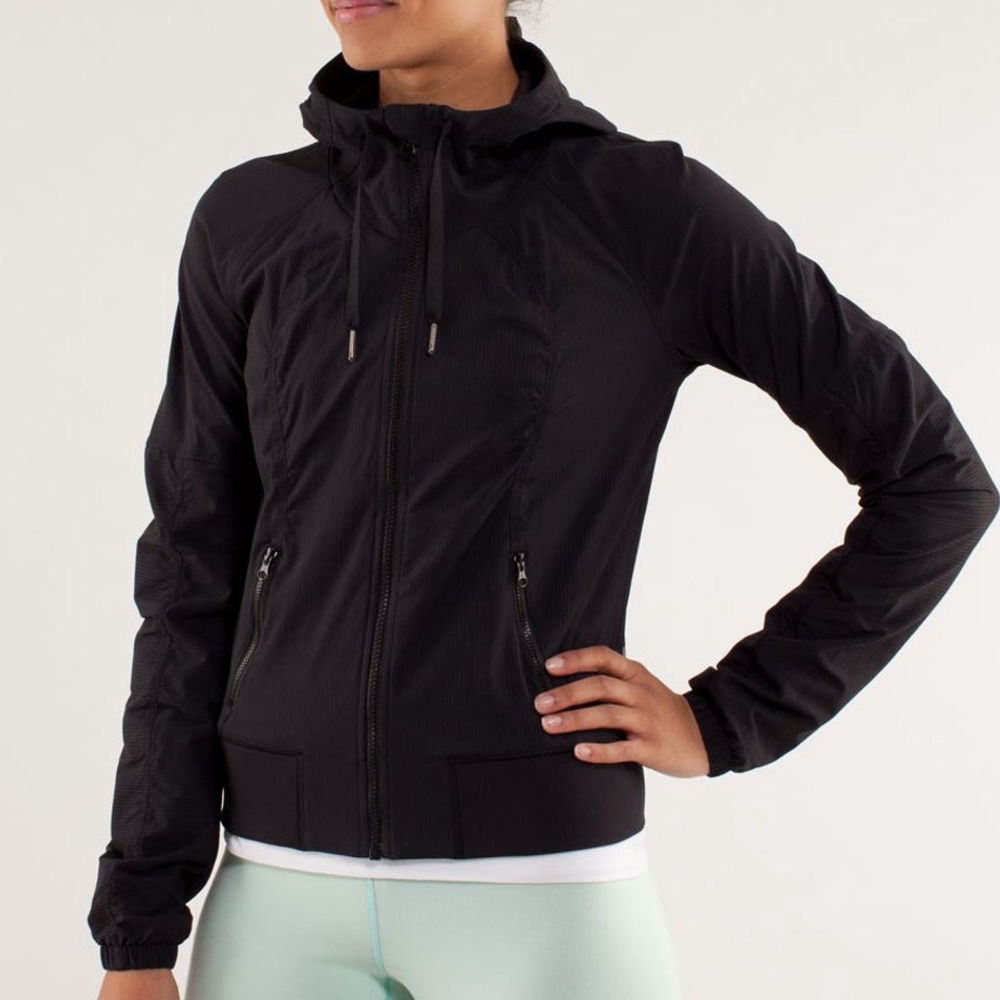 Lululemon Street To Studio Jacket Coat Women’s 8 Black Activewear Running